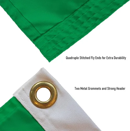 Vista 6 de Bandera de Oregon Green 3x5