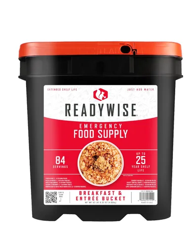 Vista 11 de ReadyWise Prepper Pack Cubo – 52 porciones de suministro de alimentos de emergencia, kit de supervivencia, comidas con proteínas, alimentos