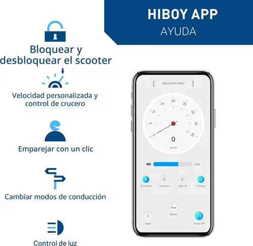 Vista 8 de Hiboy Scooter eléctrico, neumáticos de 8.5 pulgadas, hasta 17 millas de alcance, motor de 350W y 19 MPH, scooter eléctrico plegable y portátil