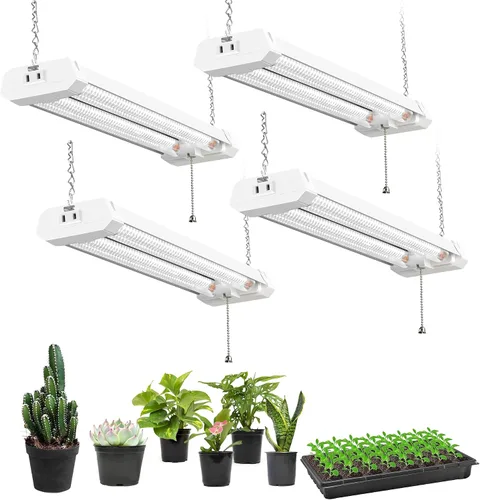 Vista 16 de Hlite Lámparas de cultivo de plantas ajustables de espectro completo de 16 pulgadas, luces de cultivo enlazables para plantas de interior, diseño