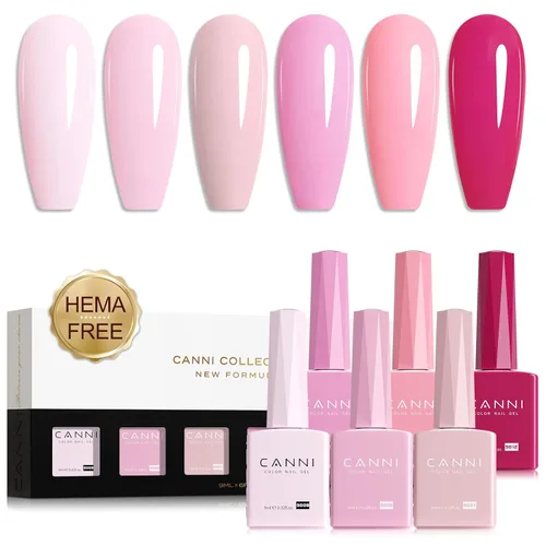 Vista 18 de CANNI - Juego de esmalte de uñas en gel azul de 6 colores 9ML Baby Royal Light Blue – Esmalte de uñas en gel inspirado en el océano Acuario