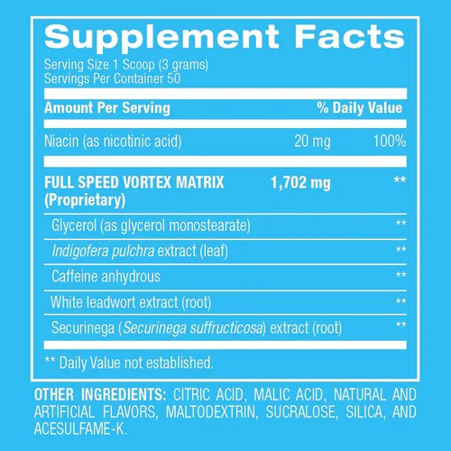Vista 6 de BPI Sports 1.M.R Ultra Concentrado polvo para antes del ejercicio, 4.9 oz., Azul Raz, 1, 1