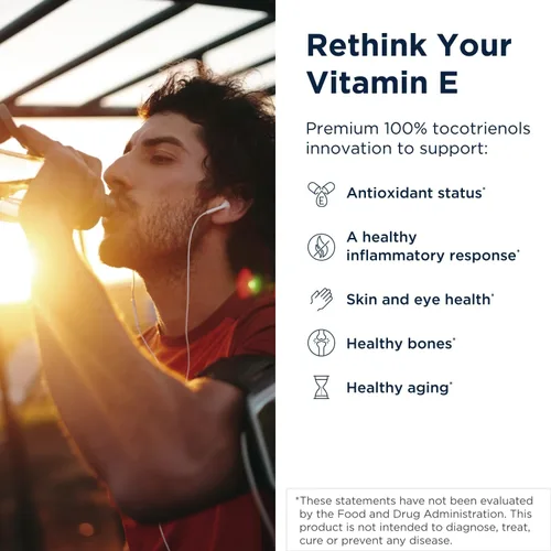 Vista 2 de Designs for Health Annatto-E 300 mg Tocotrienoles - Suplemento complejo de vitamina E DeltaGold con tocotrienoles Delta + Gamma - Cardiovascular