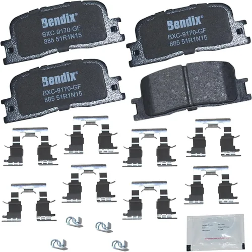 Vista 169 de Bendix Priority1 CFC154 - Juego de pastillas de freno de disco para Avanti II, Century, LeSabre, Regal, Riviera, chasis comercial, DeVille