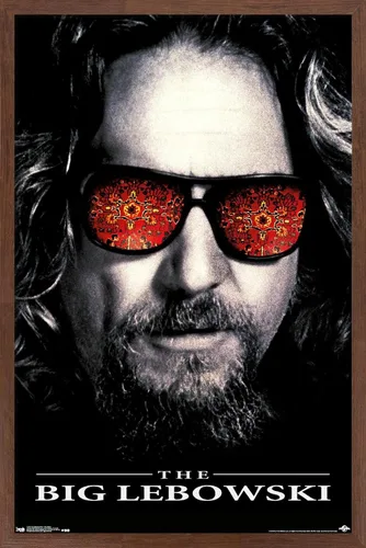 Vista 19 de Trends International The Big Lebowski - Póster de pared de una hoja, 14.725 x 22.375 pulgadas, versión enmarcada de madera de granero