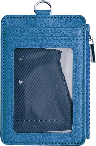 Vista 9 de CATCH ON Cartera pequeña para mujeres y hombres, delgada y minimalista de piel sintética, bolsillo frontal, tarjetero con bolsillo con cremallera