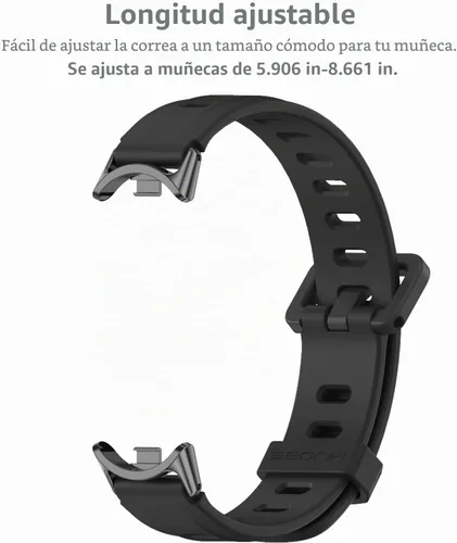 Vista 7 de Correa para Mi Band 10/9/8, pulsera de repuesto para Xiaomi Smart Band 10 Silicona Sport Watch Band 10