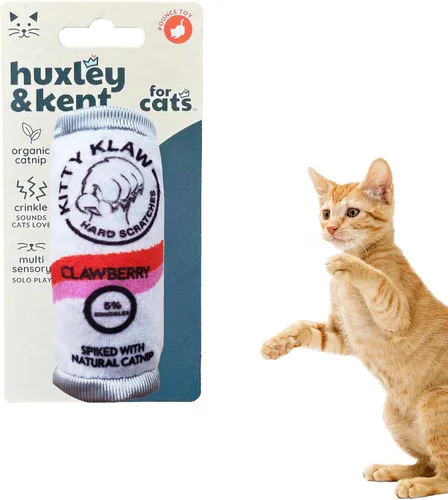 Vista 14 de Huxley & Kent Juguete de peluche para gatos, Toto's Pawdka, relleno de hierba gatera fuerte, juguete interactivo de felpa para gatitos y gatos