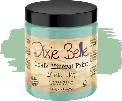 Vista 89 de Pintura para muebles con acabado de tiza Dixie Belle Paint Company - Amatista (4oz) - Pintura mineral de tiza chic púrpura profundo mate