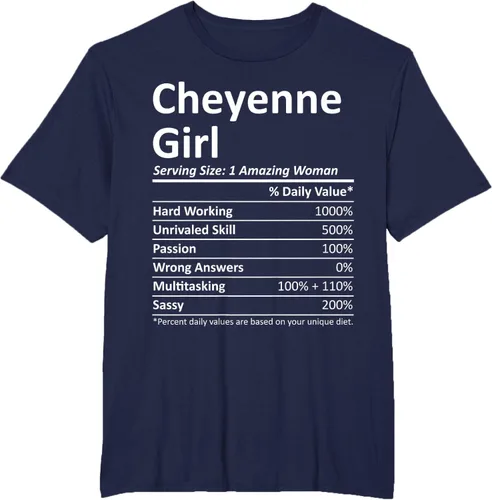 Vista 14 de CHEYENNE GIRL WY WYOMING - Camiseta divertida de regalo de City Home Roots USA, Negro, S