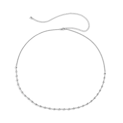 Vista 3 de Cadena de cintura con cuentas de verano, ajustable, estilo bohemio, bikini, cadena para el vientre, cadena para el vientre, accesorios