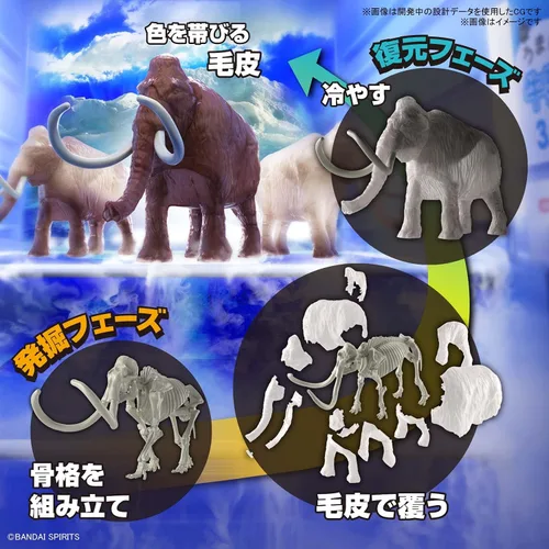 Vista 6 de Bandai Hobby - Explorando la naturaleza del laboratorio - Kit de modelo de mamut