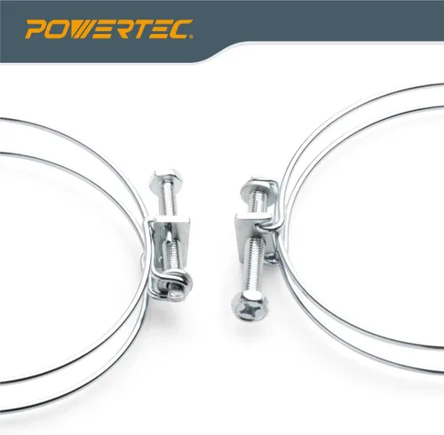 Vista 3 de POWERTEC 70101 Paquete de 5 abrazaderas para manguera, de alambre.