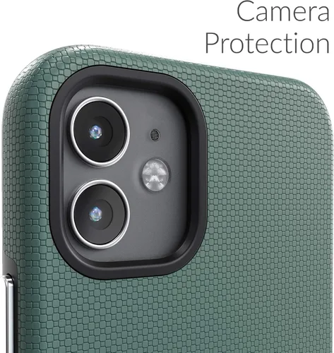 Vista 3 de Crave Funda para iPhone 12 mini, funda de protección dual para iPhone 12 mini (5.4 pulgadas) - Verde bosque