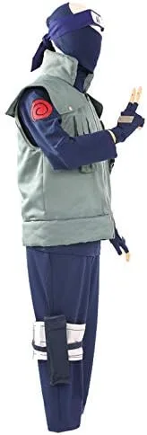 Vista 3 de Rulercosplay Leaves Village Ninja Kakashi Cosplay Cosutme - Versión Deluxe