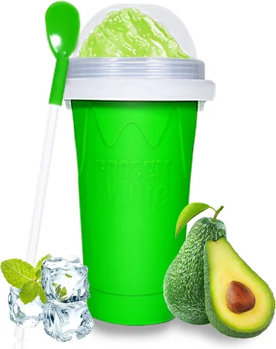 Vista 10 de Color Land Vaso para Granizados, TIK TOK Slushie Maker Cup Frozen Magic Squeeze Cup, taza para hacer helado, cosas geniales de tendencia, artículos