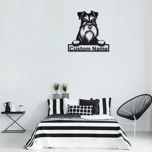 Vista 35 de zouwii Letrero de metal personalizado para perro Airedale Terrier Letrero de metal personalizado Airedale Terrier Airedale Terrier divertido
