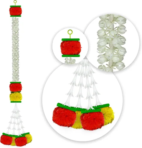 Vista 4 de iHandikart Guirnaldas de Navidad Amarillo y Naranja Oscuro, Amarillo Y Naranja Oscuro