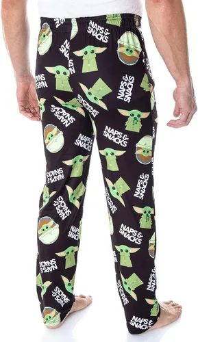 Vista 3 de Star Wars The Mandalorian Baby Yoda - Pantalones de pijama para hombre