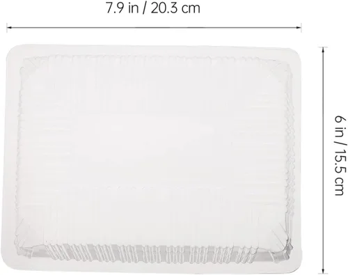 Vista 2 de 10 Uds Epoxy Crafts cubierta de plástico transparente cúpula cubierta de placas para fundición de resina epoxi