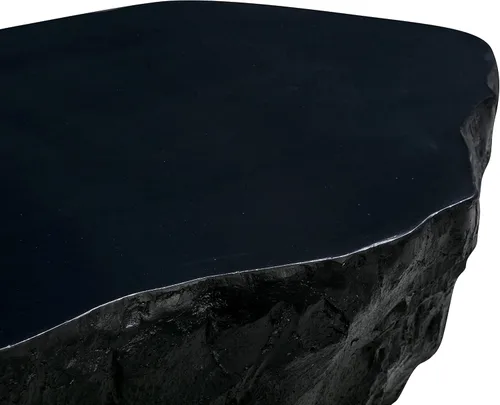 Vista 5 de TOV Furniture Crag - Mesa de centro de hormigón negro