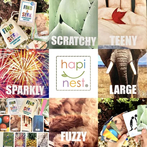 Vista 6 de Juego de cartas de búsqueda del tesoro de Hapinest, actividades de interior y exterior para niños, bebés y familia, juegos de playa, camping, viajes
