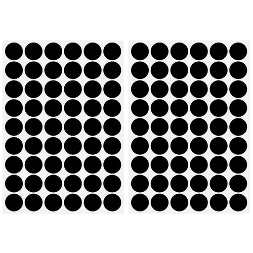 Vista 8 de Adhesivos autoadhesivos para agujeros de tornillo, 2 mesas 140 en 1, tapas autoadhesivas para tornillos a prueba de polvo, 0.472 in, color negro