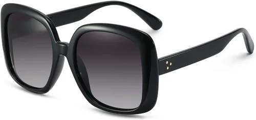Vista 3 de Zeelool Oversized Sunglasses Women Men Ultra-light TR90 Frame Shades UV400 Trendy Sun Glasses
