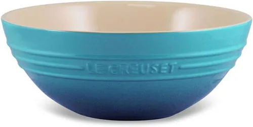 Vista 5 de Le Creuset - Tazón grande multiusos de cerámica, 3.1 qt., Marsella Marseille