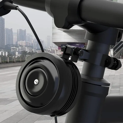 Vista 8 de Bocina de alarma para bicicleta con control remoto, recargable por USB, impermeable, alarma antirrobo de vibración para bicicletas, scooters