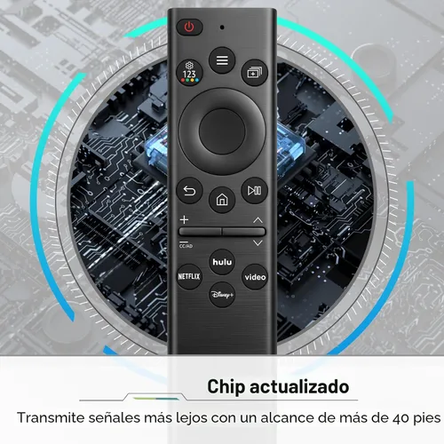 Vista 4 de Mando a distancia universal compatible con todos los Samsung TV LED QLED UHD SUHD HDR LCD marco curvado solar HDTV 4K 8K 3D Smart TV Remotes