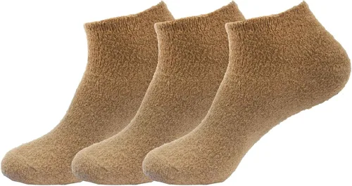 Vista 9 de BambooMN Calcetines de spa de nailon mullidos con infusión de aloe para mujer, color morado lavanda, 3 pares