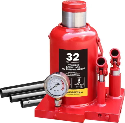 Vista 7 de Torin ATA92006B - Gato neumático hidráulico de aire de botella de 20 toneladas (40,000 libras) de alta capacidad con bomba manual para camiones Negro