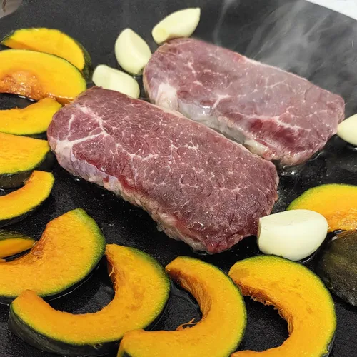 Vista 4 de Brightalk Sartén coreana para barbacoa de 13 pulgadas, plancha de hierro fundido
