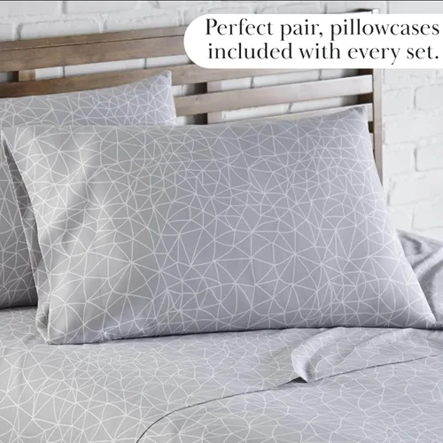 Vista 167 de Southshore Fine Living, Inc. Colección Winter Brush, juego de sábanas de 3 piezas para cama individual, sábana bajera con bolsillo profundo de 14