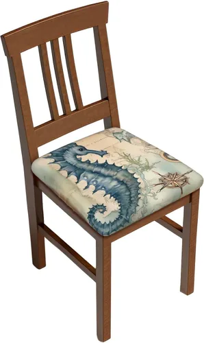 Vista 19 de Fundas de asiento cuadradas para silla de cocina con diseño floral de hojas de calabaza de otoño, de 16.9 pulgadas, dos piezas, funda de cojín