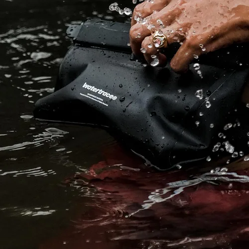 Vista 3 de Riñonera impermeable Riñonera impermeable Riñonera Canoa Kayak Rafting Surfing Natación Boating Paddle Board IPX8 (negro)