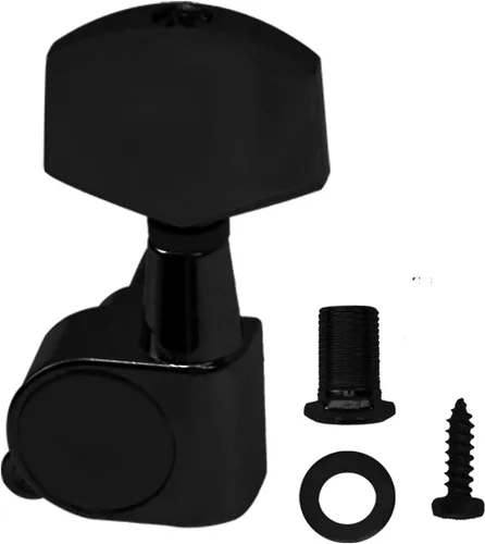 Vista 3 de 6 clavijas de afinación de guitarra Yootones cerradas, afinadores cerrados, cabezales de teclas de afinador 3L3R, compatibles con guitarra eléctrica