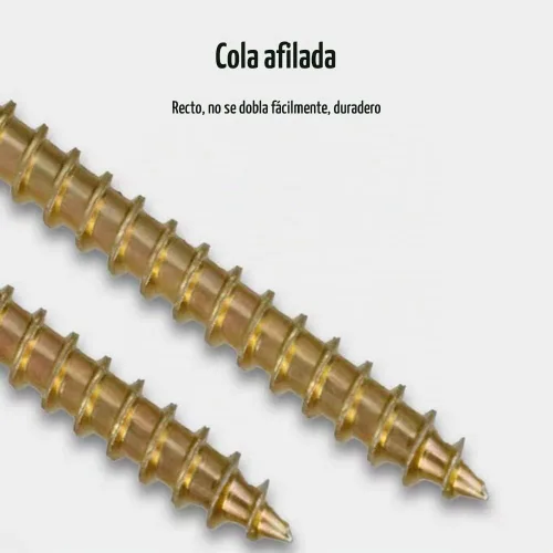 Vista 5 de Kit surtido de tornillos para madera de cabeza plana M3.5 M4 M5, 260 piezas, tornillos de madera autorroscantes de cabeza plana avellanados