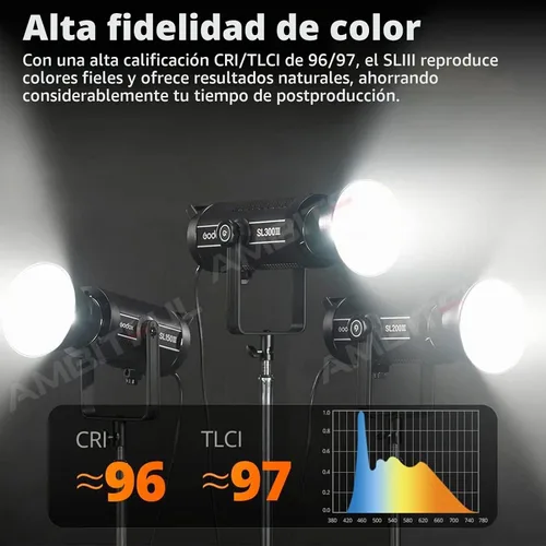 Vista 4 de Godox SL150III SL150WIII 160W Luz de vídeo continua Fotografía LED