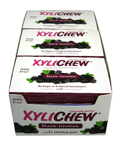 Vista 20 de Xylichew Goma de mascar 100% xilitol sin OMG, sin aspartamo, sin gluten y sin azúcar, cuidado bucal natural, alivia el mal aliento y la boca seca