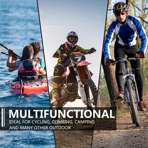 Vista 5 de MOREOK Guantes de ciclismo para hombres y mujeres con almohadilla de gel de 0.197 in - Bicicleta de carretera MTB, ciclismo, entrenamiento