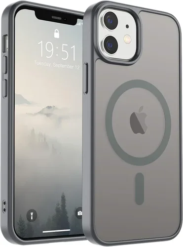 Vista 214 de SUPFINE Funda magnética para iPhone SE 2022 (3ª)/2020 (2ª), iPhone 8 (compatible con MagSafe) (protección contra caídas de grado militar), funda