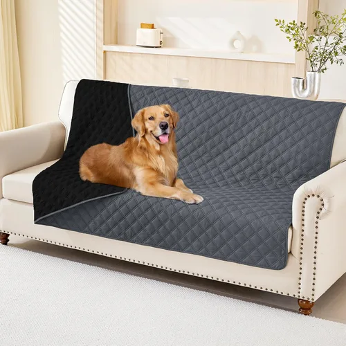 Vista 177 de Smiry Funda Impermeable para Cama de Perro Manta para Mascotas, Manta Suave y Lavable para Perros para Muebles Cama Sofá Sofá Reversible, a Cuadros