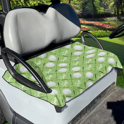 Vista 17 de Fundas universales para asiento de carrito de golf, suaves y cómodas, protección para todo tipo de clima, funda para carrito de golf para 2