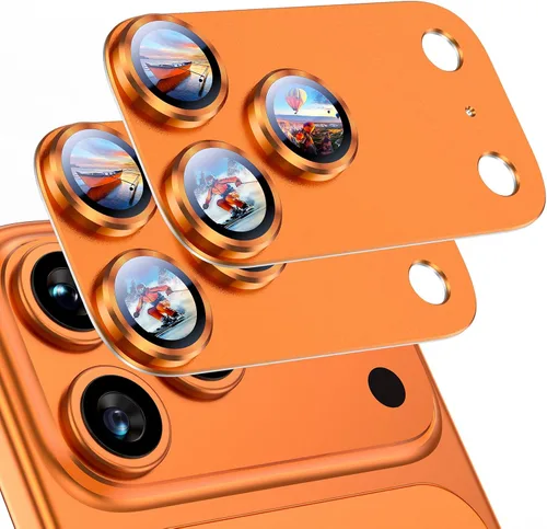 Vista 54 de Uyiton Compatible con iPhone 17 Protector de Lente de Cámara - [No es Fácil de Romper][Fuerte Adsorción][Compatible con Fundas] Protector de Cámara