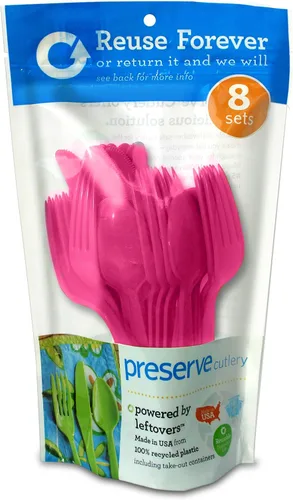 Vista 11 de Preserve - 11101 Preserve - Juego de cubiertos de cocina, 24 unidades, color verde manzana