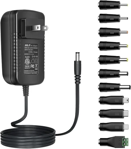 Vista 10 de Adaptador de fuente de alimentación de CA a CC 5V 4A, enchufe 0.217 in x 0.083 in, UL listado