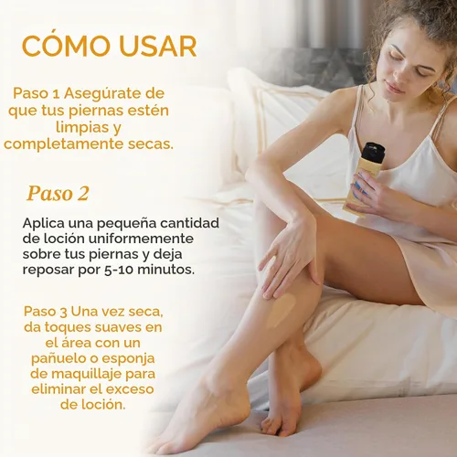 Vista 5 de Maquillaje de piernas impermeable sin transferencia, cubierta de tatuaje impermeable, cobertura de venas de piernas, maquillaje para venas