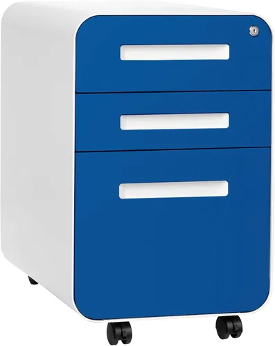 Vista 12 de Laura Davidson Furniture Stockpile Archivador de 3 Cajones con Cerradura - Archivador de Metal Bajo Escritorio de Oficina, Carpetas de Archivo